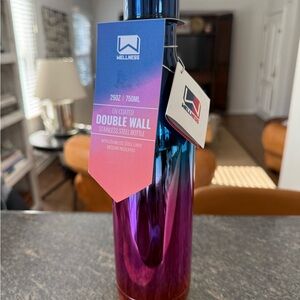 Wellness Gradient Stainless Steel Bottle - Blue and Pink